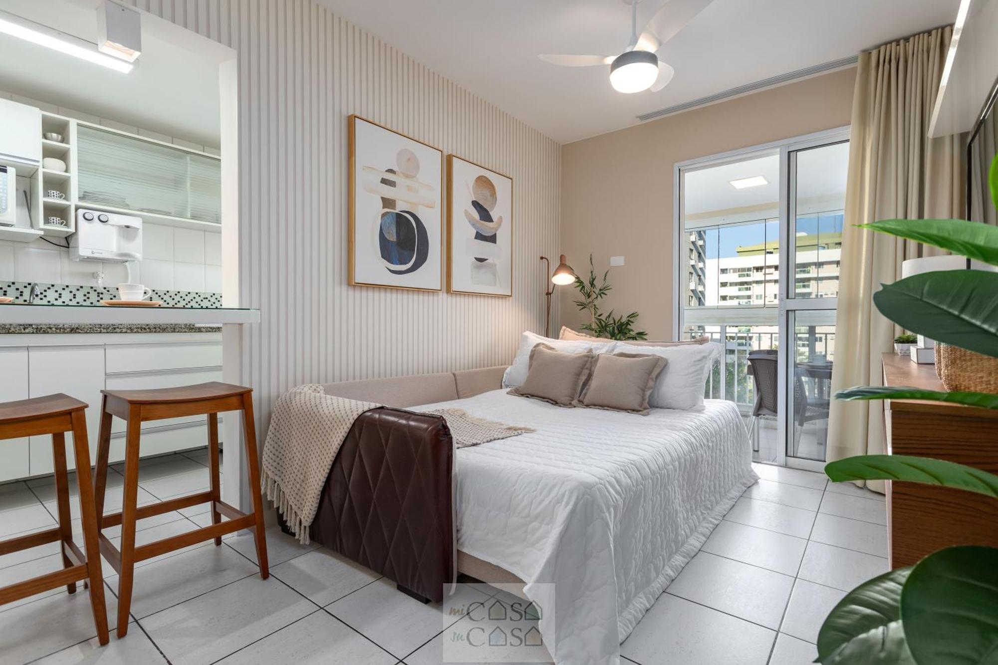 2 Quartos Com Varanda A 300M Riocentro Wi-Fi 120Mbps E Cozinha Completa - Condominio Com Piscina, Estacionamento, Portaria 24H E Parquinho Infantil - Apartamento Indicado Para Grupos, Hospedes A Trabalho E Criancas Rio de Janeiro Pokój zdjęcie