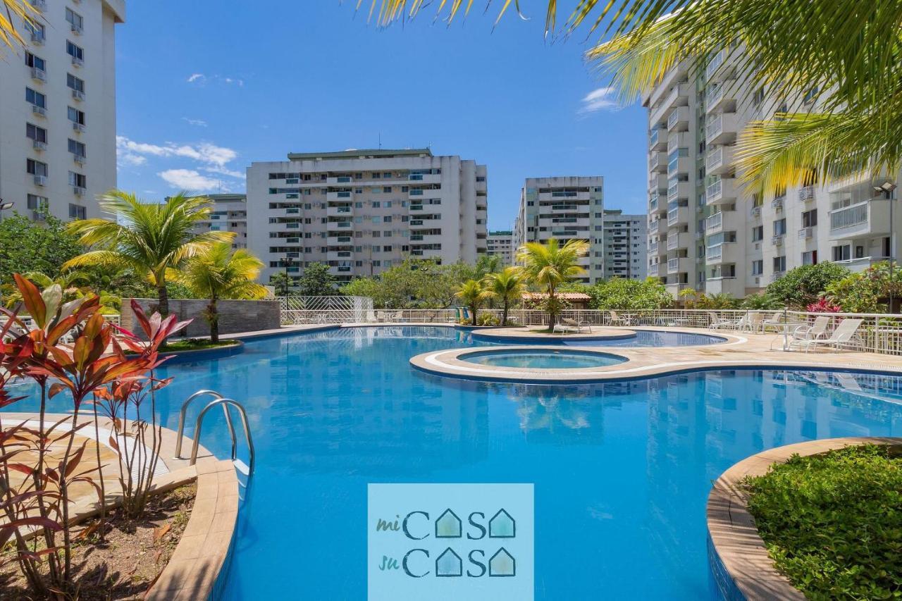 2 Quartos Com Varanda A 300M Riocentro Wi-Fi 120Mbps E Cozinha Completa - Condominio Com Piscina, Estacionamento, Portaria 24H E Parquinho Infantil - Apartamento Indicado Para Grupos, Hospedes A Trabalho E Criancas Rio de Janeiro Zewnętrze zdjęcie