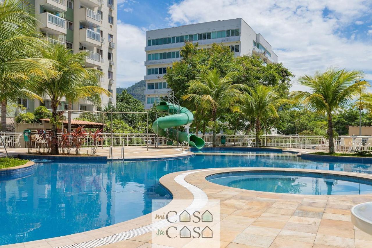 2 Quartos Com Varanda A 300M Riocentro Wi-Fi 120Mbps E Cozinha Completa - Condominio Com Piscina, Estacionamento, Portaria 24H E Parquinho Infantil - Apartamento Indicado Para Grupos, Hospedes A Trabalho E Criancas Rio de Janeiro Zewnętrze zdjęcie